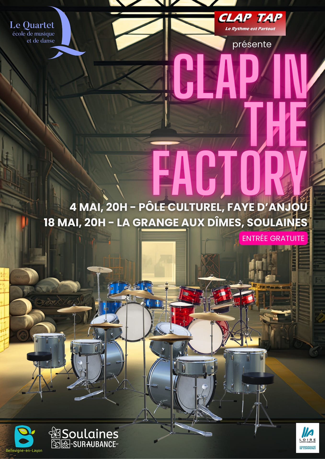 "Clap in the Factory" à Bellevigne