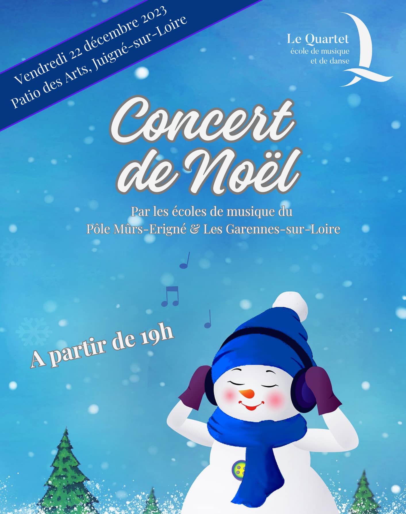 Concert de Noël des élèves de Mûrs-Erigné et des Garennes