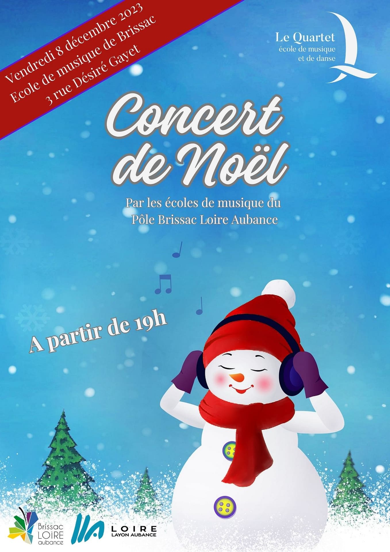 Concert de Noël des élèves de Brissac Loire Aubance